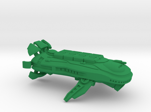 Space Freighter "Cetacea" (OEM Class) in Green Processed Versatile Plastic