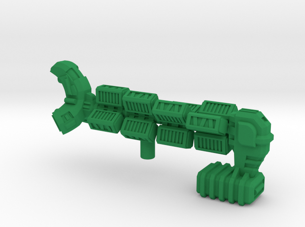Space Freighter "Helicial" (OEM Class) in Green Processed Versatile Plastic