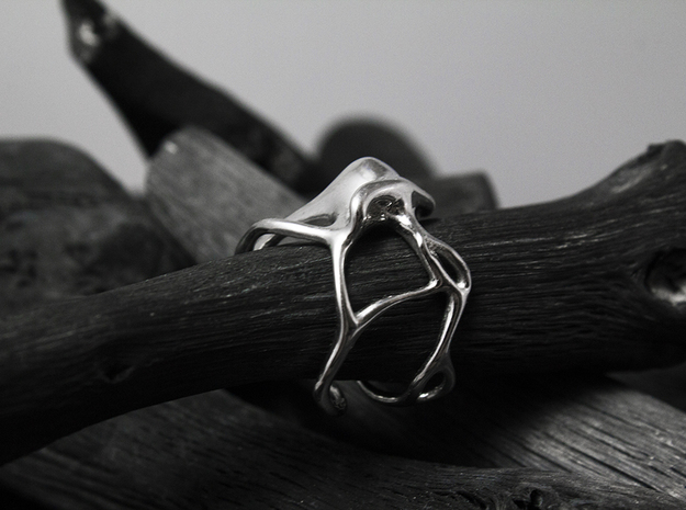 Muut_Ring (Phase 2) in Polished Silver: 6 / 51.5
