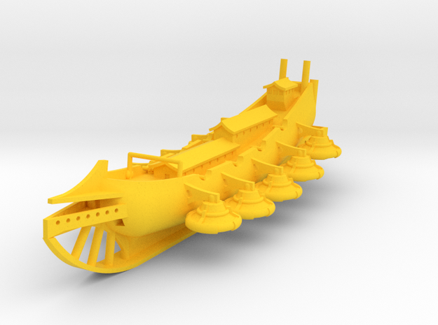 Golden Flying Galleon in Yellow Processed Versatile Plastic: 1:700