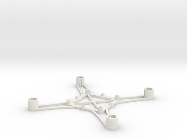 ST_drone_frame_v1_r6_btm_t2020+ in White Natural Versatile Plastic