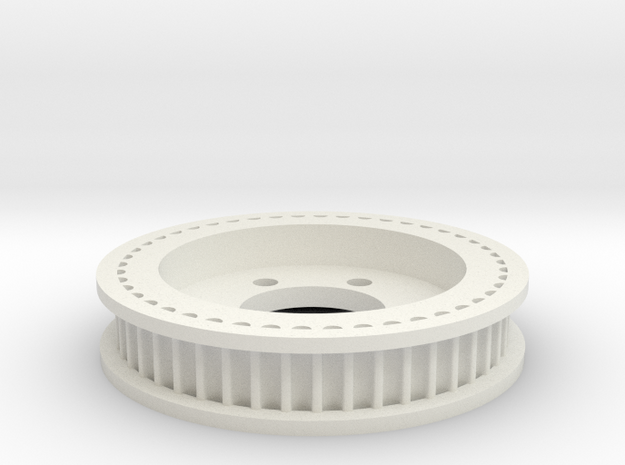 Pulley 46 in White Natural Versatile Plastic