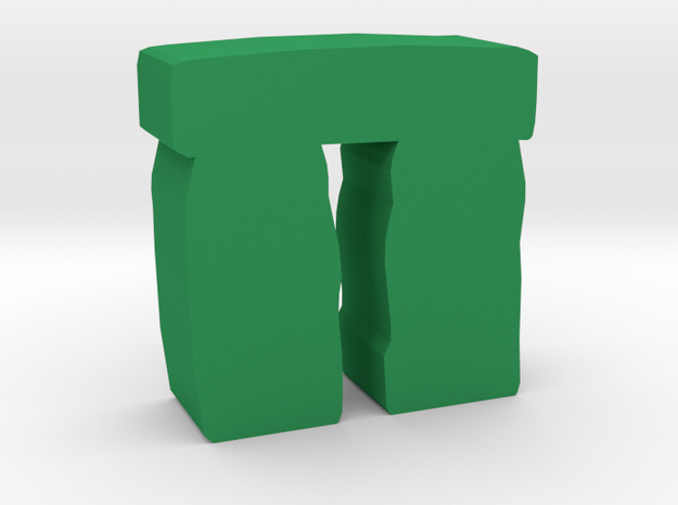 Game Piece, stonehenge in Green Processed Versatile Plastic