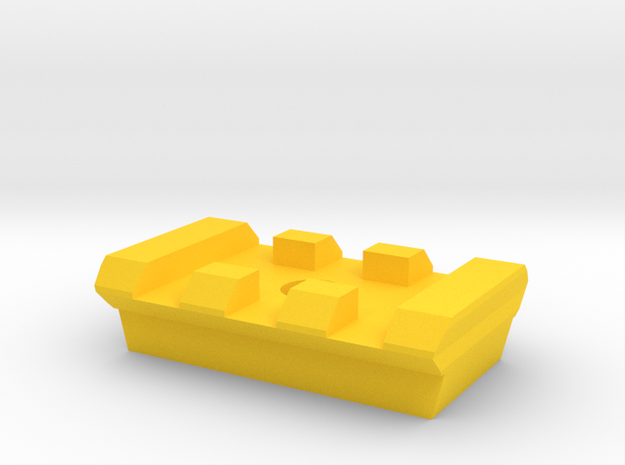 3 Slots Rail for Tripod in Yellow Processed Versatile Plastic