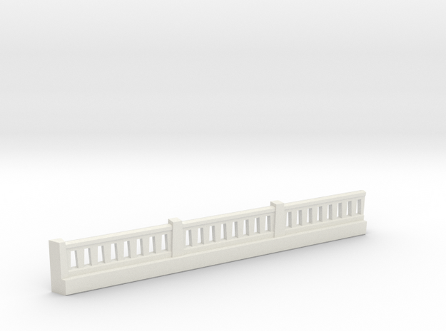 Triple Underpass NE Wing Wall Complex in White Natural Versatile Plastic