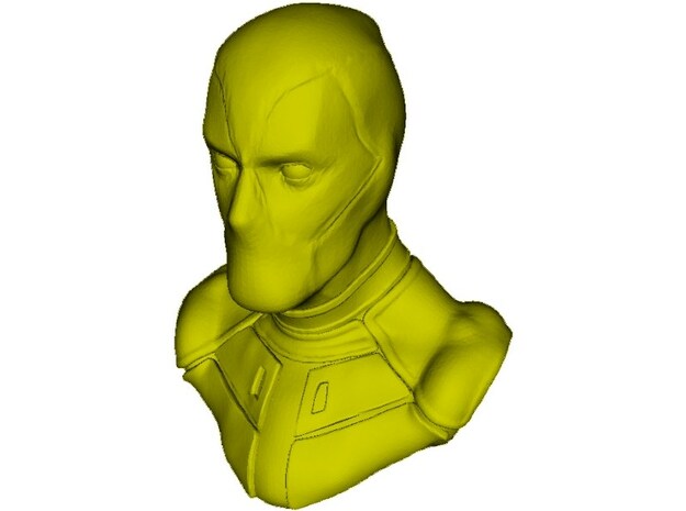 1/9 scale Deadpool fictional antihero bust in Tan Fine Detail Plastic