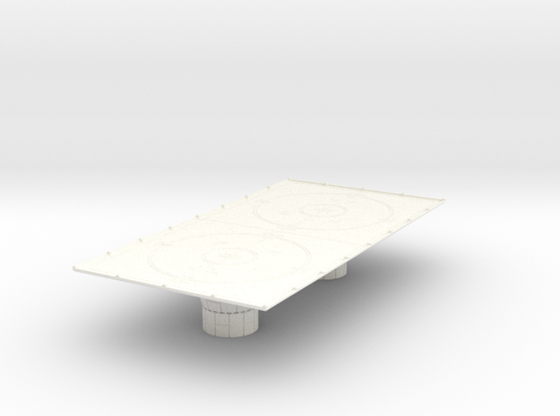 1/270 Imperial Landing Pad (Large) in White Processed Versatile Plastic