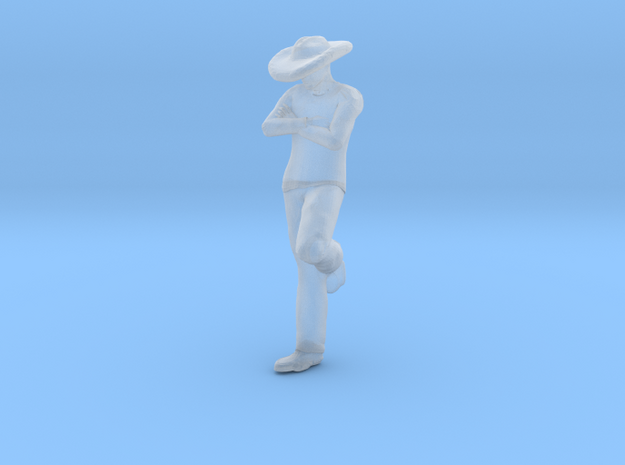 Cowboy Frank Figure in Smoothest Fine Detail Plastic: 1:64 - S