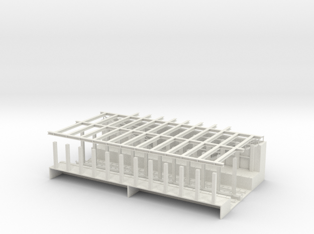 HO SCALE SUBWAY STATION  in White Natural Versatile Plastic