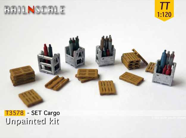 SET Cargo (TT 1:120) in Tan Fine Detail Plastic