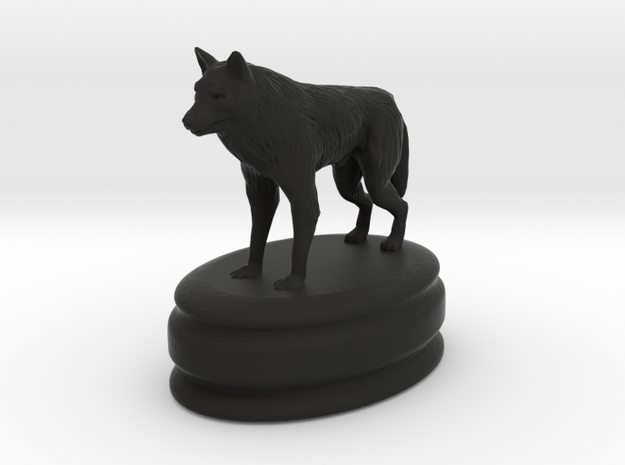 got dire wolf pawn in Black Natural Versatile Plastic