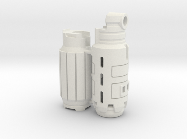 Fusion Cannon Mk.VI in White Natural Versatile Plastic