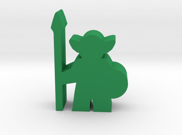 Game Piece, Goblin Guard in Green Processed Versatile Plastic