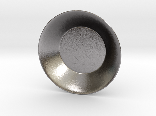 Seal of Mercury Charging Bowl (small) in Polished Nickel Steel
