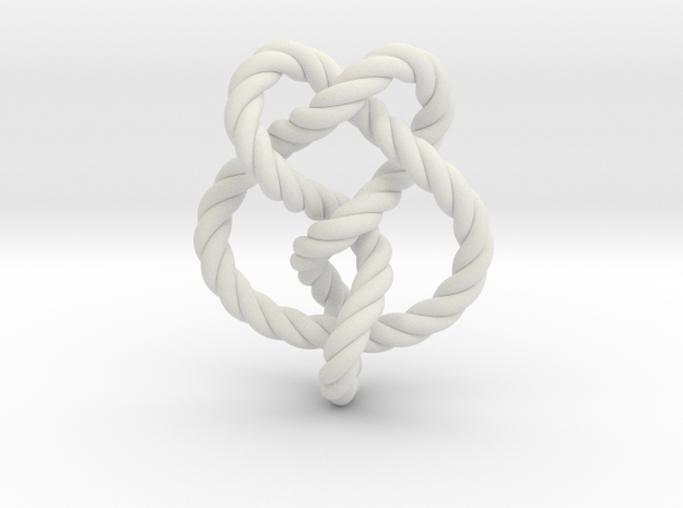 Miller institute knot (Rope) in White Natural Versatile Plastic: Extra Small
