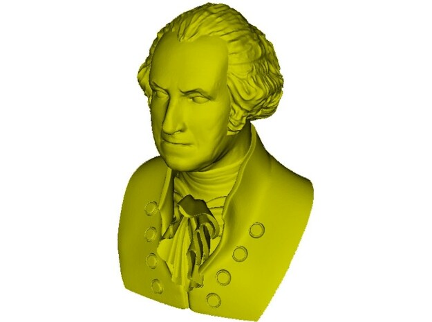 1/9 scale George Washington president of USA bust in Tan Fine Detail Plastic