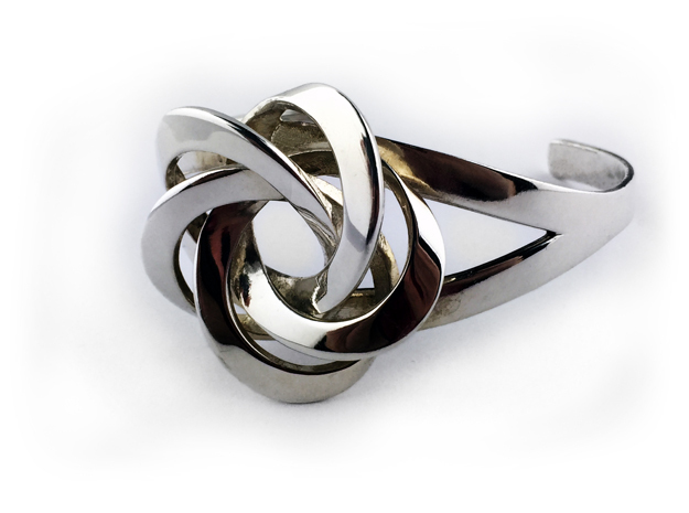 Kitani Bracelet small in Polished Silver: Small