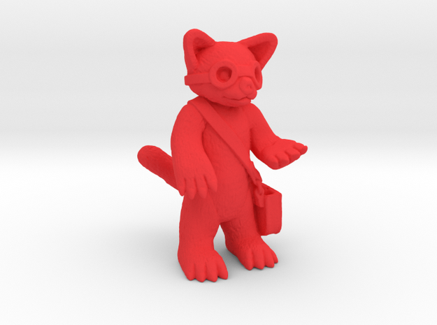 Red Panda Explorer in Red Processed Versatile Plastic