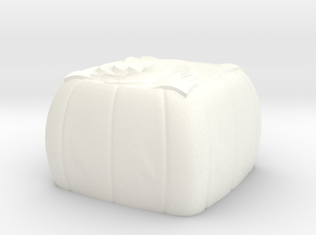 Moon cake 3 keycap - CherryMX in White Processed Versatile Plastic