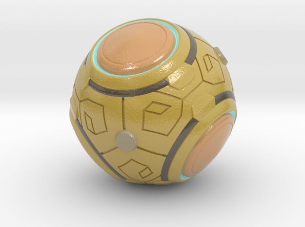 Zenyatta's Ball (Color/Different Sizes available) in Glossy Full Color Sandstone: Small