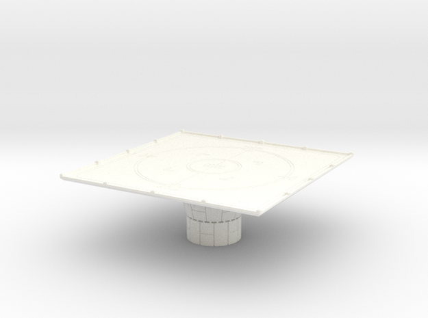 1/270 Imperial Landing Pad (Small) in White Processed Versatile Plastic