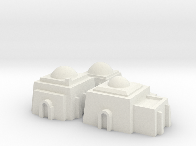 1/270 Tatooine Buildings in White Natural Versatile Plastic