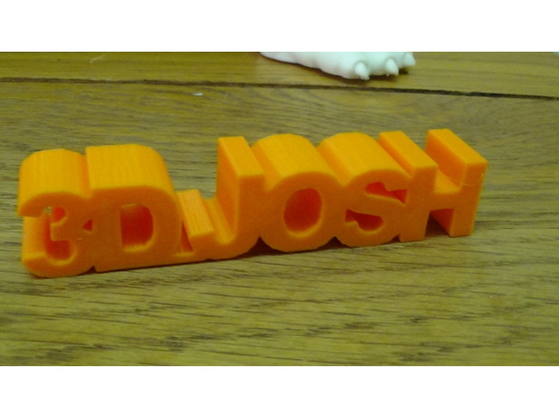 3D_JOSH in White Natural Versatile Plastic
