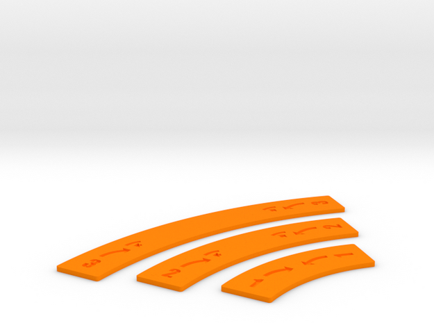 Alternative Bank Movement Sticks in Orange Processed Versatile Plastic