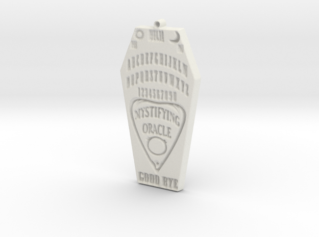 Ouija Coffin in White Natural Versatile Plastic