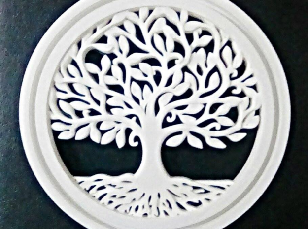Tree Of Life in White Natural Versatile Plastic