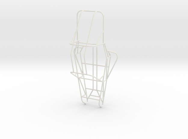 1/8th Scale Dune Buggy Frame in White Natural Versatile Plastic
