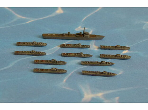 German Minesweepers Räumboote & Tender 1/2400 in Tan Fine Detail Plastic