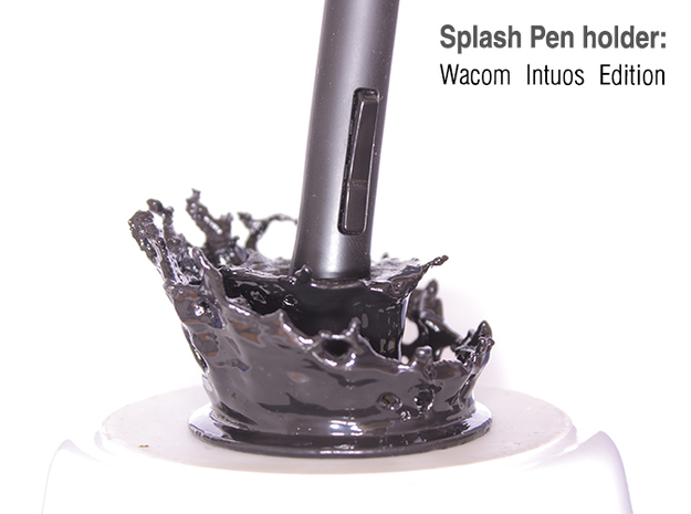Splash Pen Holder: Wacom Intuos Edition in Black Natural Versatile Plastic