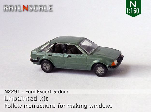 Ford Escort 5-door (N 1:160) in Tan Fine Detail Plastic