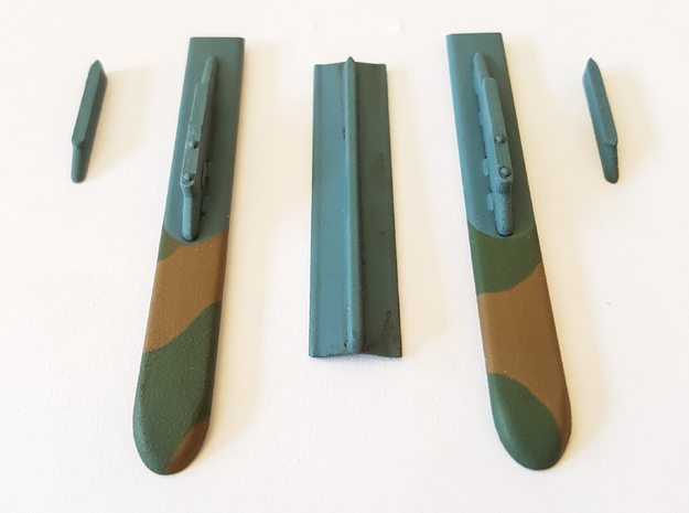 Mirage F1 AZ 14 Bomb Config Pylons Only in Tan Fine Detail Plastic: 1:48 - O