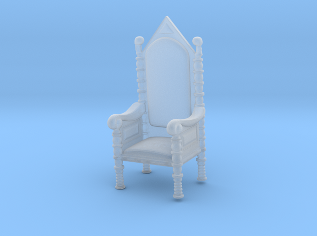 Printle Thing Throne - 1/87 - wob in Tan Fine Detail Plastic