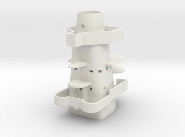 Best Cost 1/192 USN BB59 Tower above MK51 Platform in White Natural Versatile Plastic