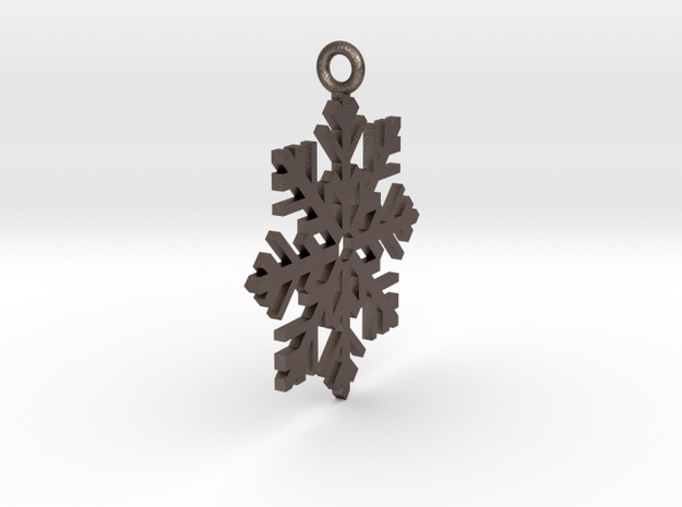 Snow Fall in Polished Bronzed Silver Steel