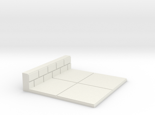 2x2 for 1.25 inch grid. 1 wall in White Natural Versatile Plastic