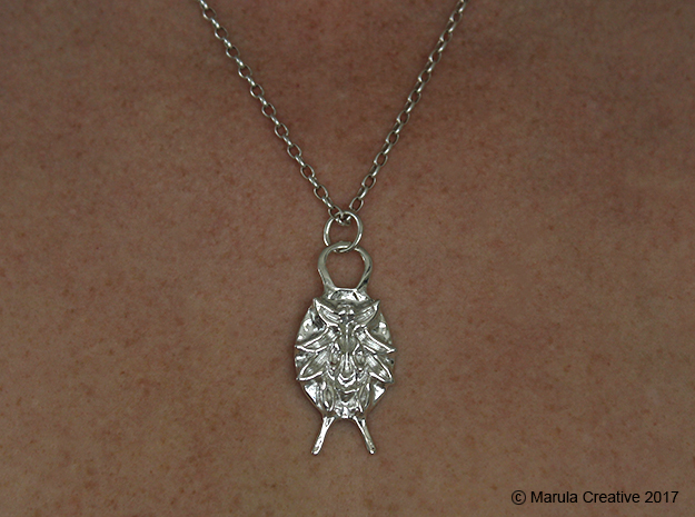 SMK Persian Charm (Gijsbrechts) - with ring in Polished Silver (Interlocking Parts)