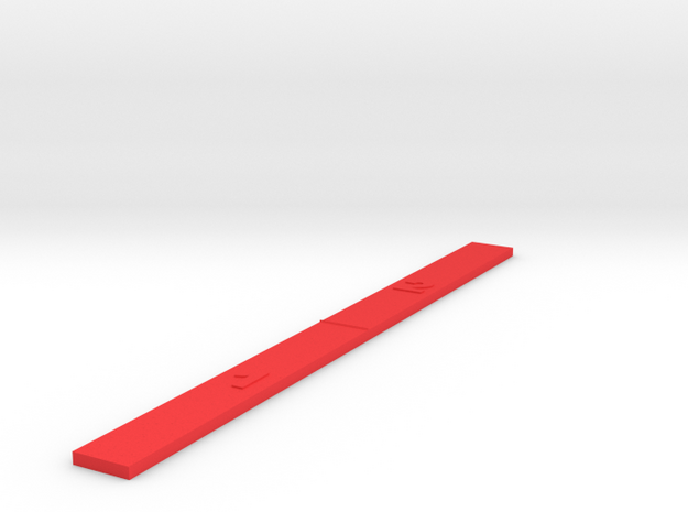 Customizable Range Ruler - Space 1 / 2  in Red Processed Versatile Plastic