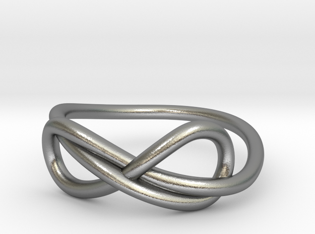 Infinity ring in Natural Silver: 7 / 54