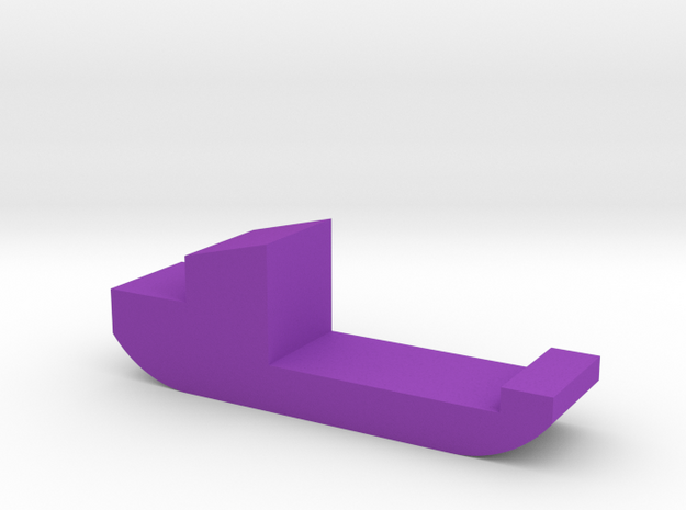 Freight Ship Game Piece in Purple Processed Versatile Plastic