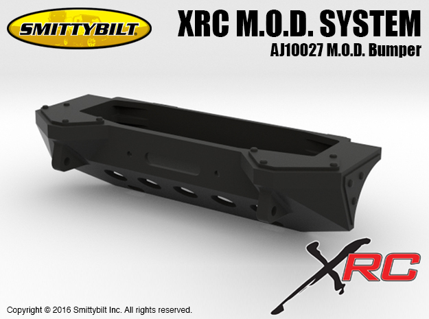AJ10027 Smittybilt XRC M.O.D. Bumper in Black Natural Versatile Plastic
