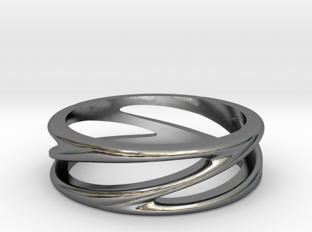 Matel Ring in Fine Detail Polished Silver