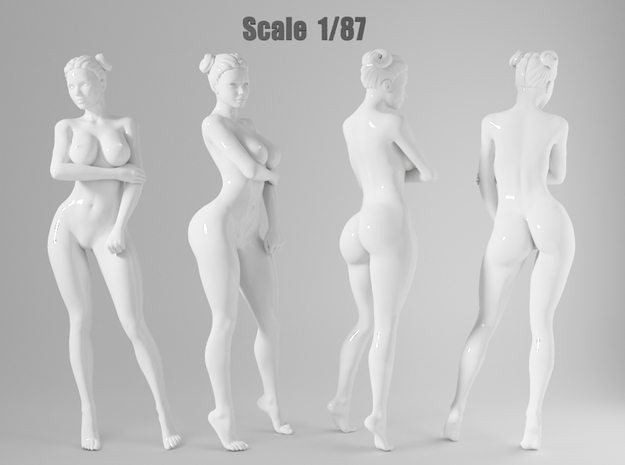 1:87 Sexy little girl in 2cm-009 in Smoothest Fine Detail Plastic
