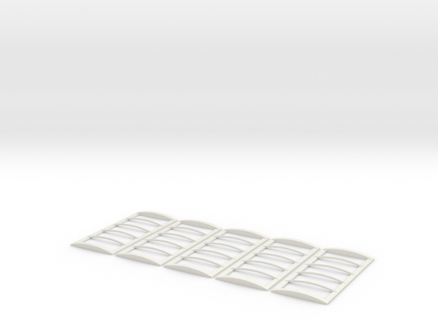 18' Roll Over Tarp Frame - 5 pack in White Natural Versatile Plastic
