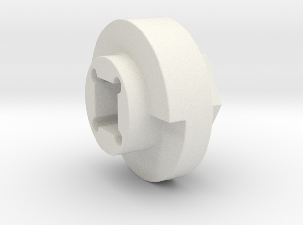 DX4 wheel adapter BS=15mm in White Natural Versatile Plastic