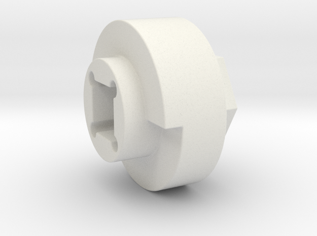 DX4 wheel adapter BS=17mm in White Natural Versatile Plastic