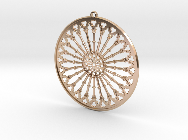 Pendant Siena in 14k Rose Gold Plated Brass